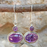 Amethyst Drop Sterling Silver Earring