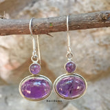 Amethyst Drop Sterling Silver Earring