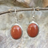 Golden Sunstone Sterling Silver Earring