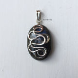 Labradorite Oval Sterling Silver Pendant