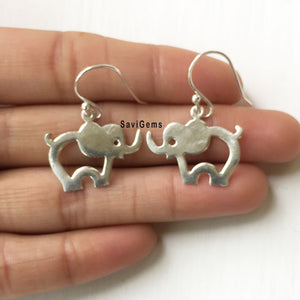 Elephant Sterling Silver Earring