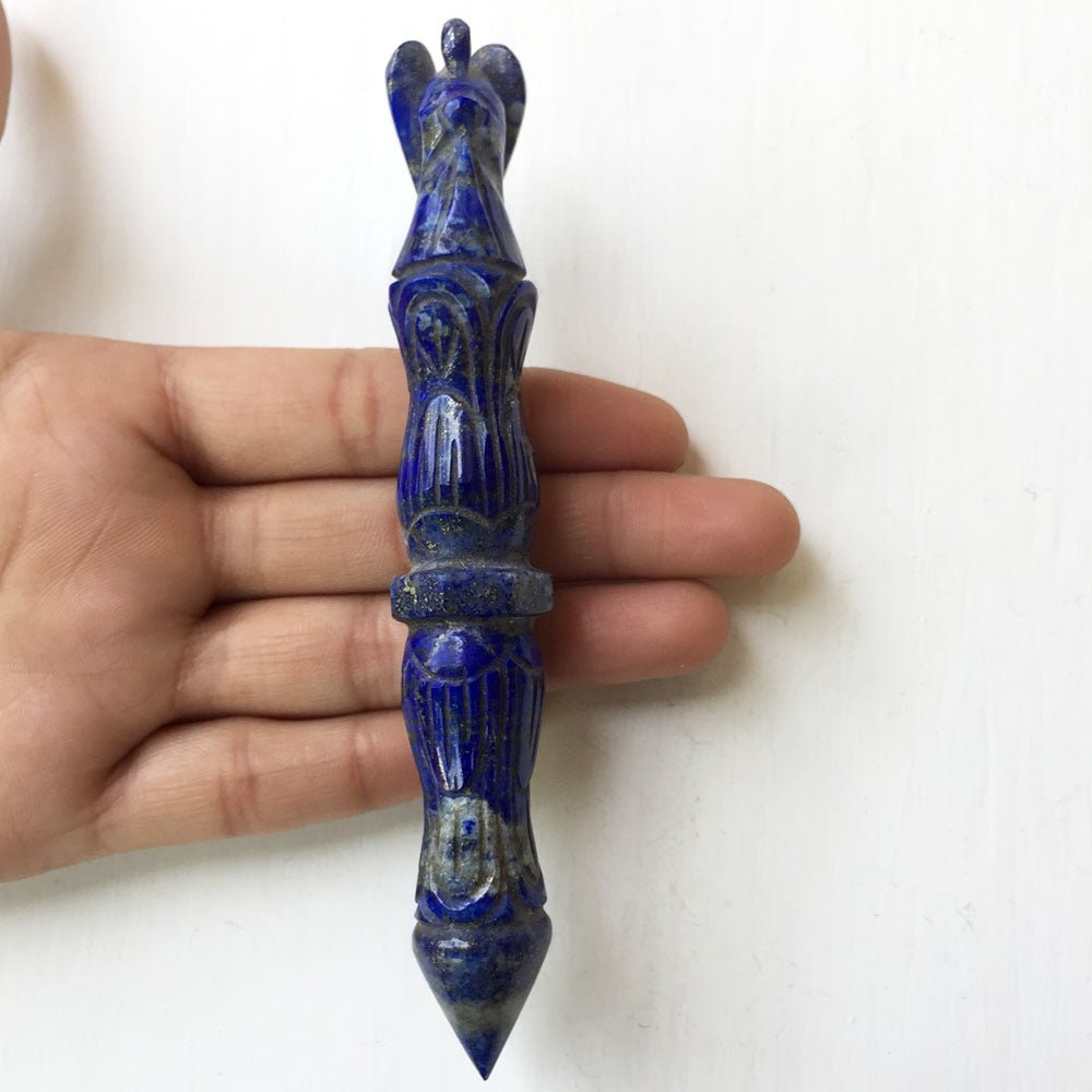 Lapis Lazuli Angel Wand – SAVI GEMS