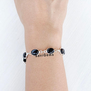 Black Onyx Sterling Silver Bracelet