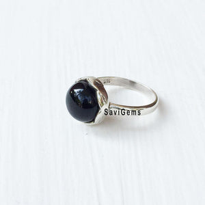 Black Onyx Sterling Silver Ring